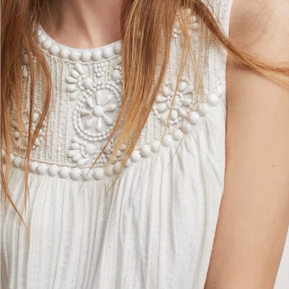 Anthropologie Moulinette Soeurs Embelished Top Sz XS - Picture 4 of 13
